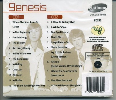 Genesis Platinum Collection 2 cd box 23 nrs NIEUW geseald - 1