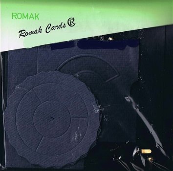 Romak Cards Zig-Zag Draaikaart Vierkant Blauw - 0