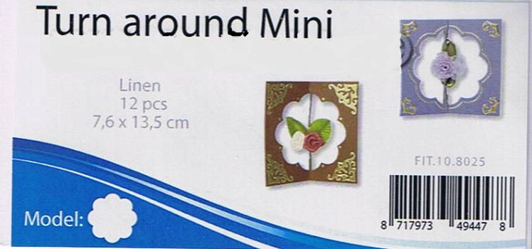 Turn Around Mini Linen 12pcs Bloem Wit FIT.10.8025 - 0