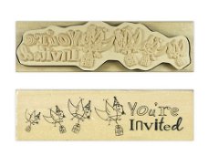 Anita's Wooden Stamp - You're invited ANT906215