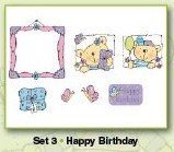 Clearstamps Stampies Happy Birthday ST10003 - 1