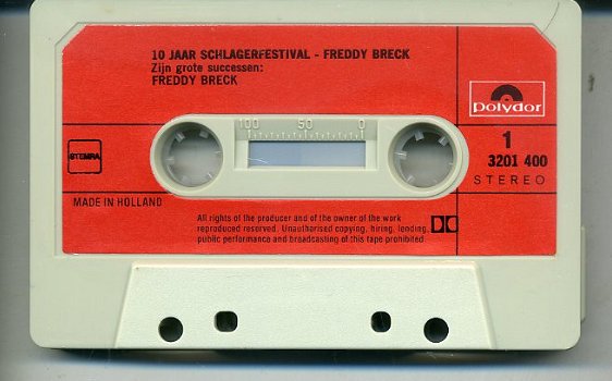 Freddy Breck Zijn grote successen 12 nrs cassette 1976 ZGAN - 4