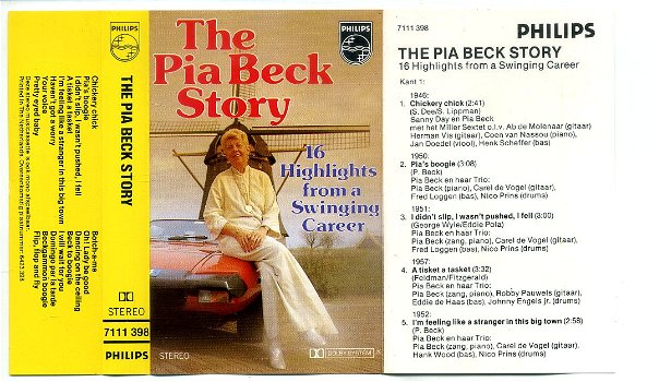 Pia Beck The Pia Beck Story 16 nrs cassette 1980 ZGAN - 1