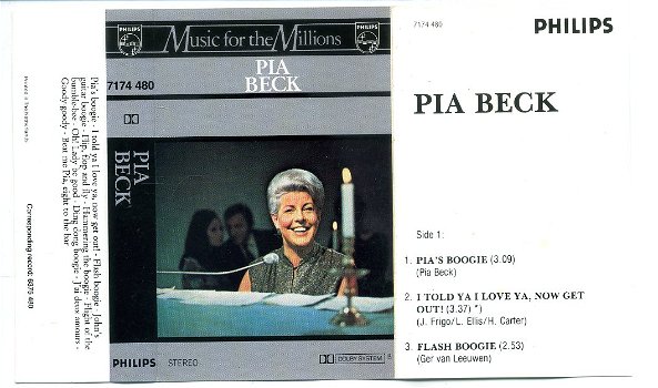 Pia Beck The Pia Beck Trio 12 nrs cassette ZGAN - 1