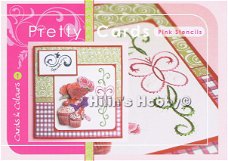 Pretty Cards Pink Stencils - Cards en Colours 1 PK9999