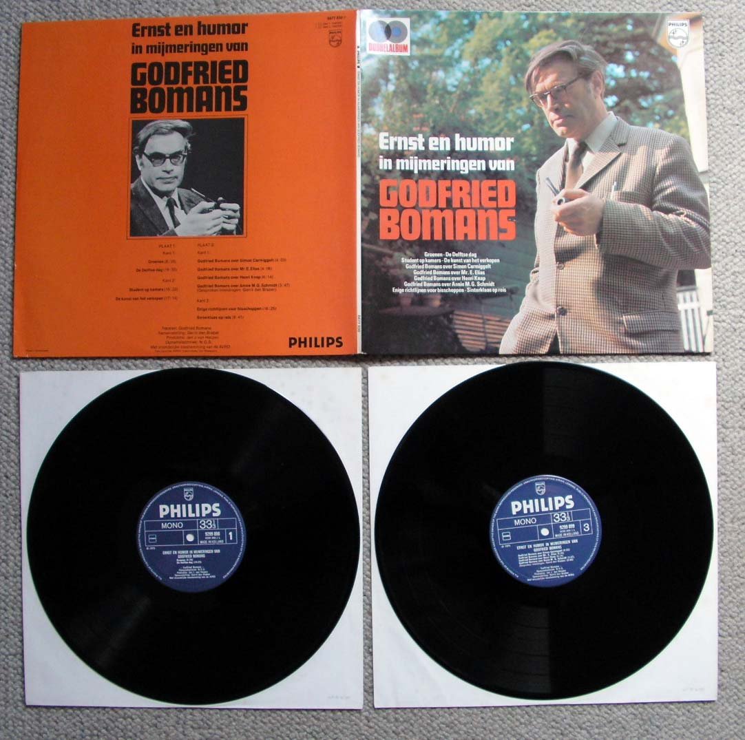 Godfried Bomans Ernst en humor 10 nrs LP 1975 ZGAN - nr. 1
