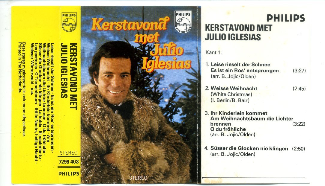 Kerstavond met Julio Iglesias 12 nrs cassette 1976 ZGAN - Afbeelding 2