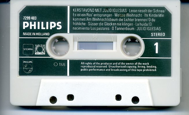Kerstavond met Julio Iglesias 12 nrs cassette 1976 ZGAN - Afbeelding 4