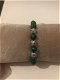 Armband natuursteen groen zilveren kralen - 0 - Thumbnail
