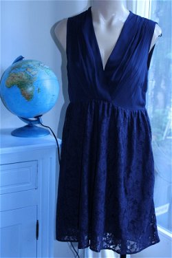 Jurk Vila - M - donkerblauw