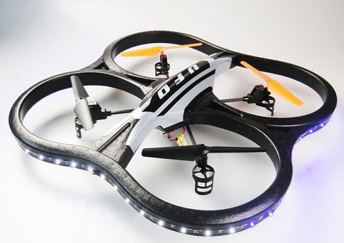 RC Quadcopter Ufo X30V 2.4 GHz met camera en led verlichting - 0