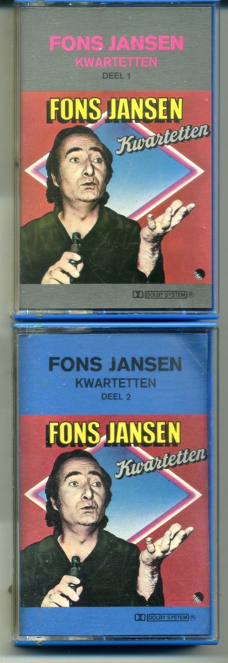 Fons Jansen Kwartetten 1 & 2 23 nrs cassette 1977 ZGAN - Afbeelding 8