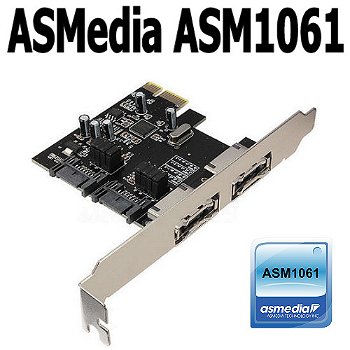 ASMedia ASM1061 6G SATA eSATA PCI-e Controller | SSD | Win10 - 1