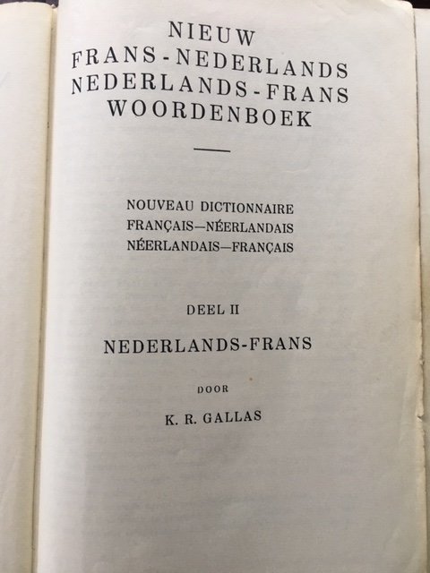 Woordenboeken Fr-Ne/Ne-Fr - K.R. Gallas - Afbeelding 8