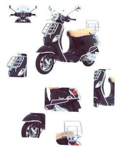 Beugelset Vespa Lx Lxv S 50 125 Chroom Compleet Valbeugelset