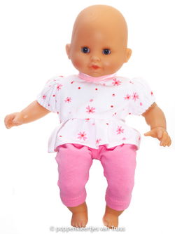 Corolle 30 cm roze/wit setje