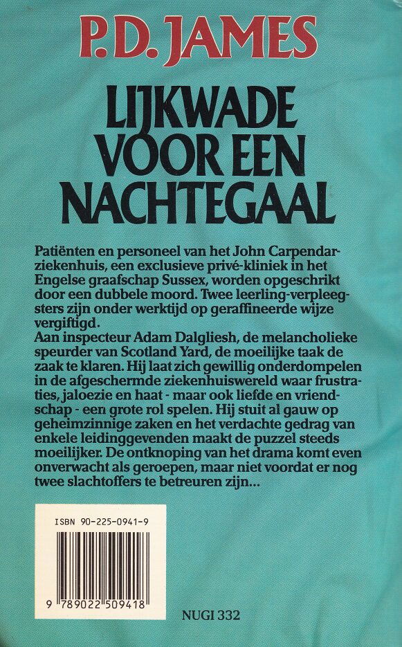 LIJKWADE VOOR EEN NACHTEGAAL - P.D. James Een Inspecteur Dalgliesh - Afbeelding 2