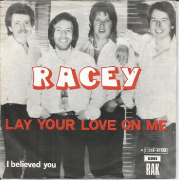 Racey ‎– Lay Your Love On Me (1978) - 0