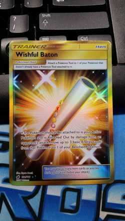 Wishful Baton 121/111 Secret Rare Sun & Moon: Crimson Invasion
