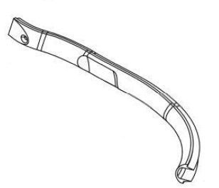 Teleco 10541 spare part rechter kabelafdekk. lnb arm E.65/85 - nr. 1