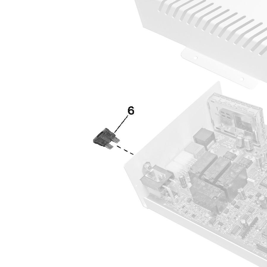 Teleco 09705 spare part Zekering 5A CL.E.65/85 - nr. 1