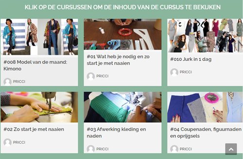 Online video naaicursussen, patroontekenen, naailessen en workshops kleding maken - 0