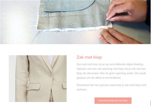 Online video naaicursussen, patroontekenen, naailessen en workshops kleding maken - 2