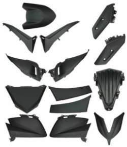 Kappenset Yamaha T-Max 530 T max 14-dlg Mat zwart