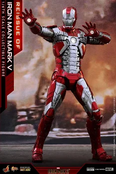 HOT DEAL Hot Toys Iron Man 2 Mark V MMS400D18 - 0