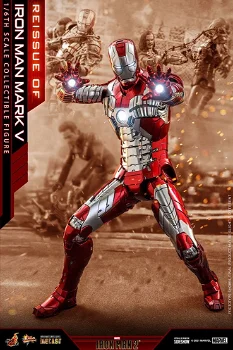 HOT DEAL Hot Toys Iron Man 2 Mark V MMS400D18 - 1