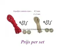 = Comtoise touw + haken en muntringen =35340