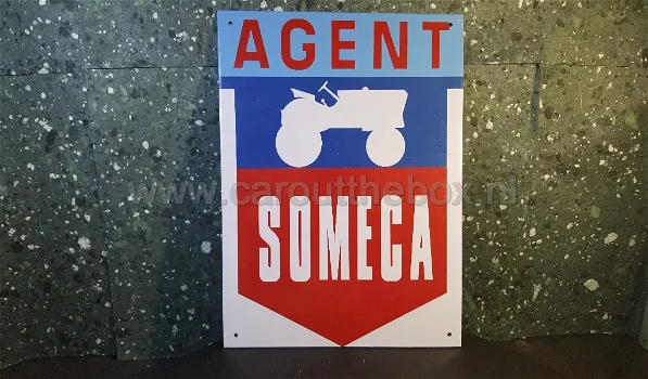 Retro metalen reclame bord CHEVROLET - SOMECA - 1