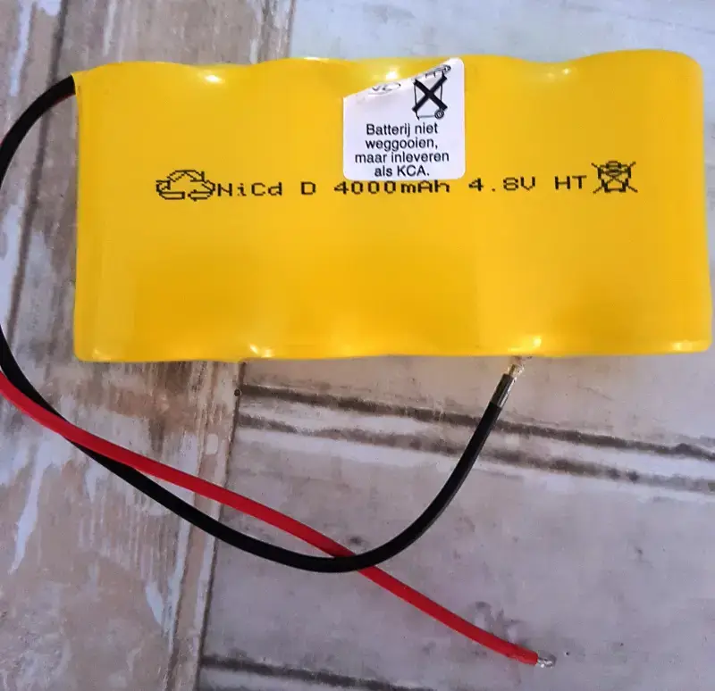 Ni-Cd accu 4,8 Volt nieuw - nr. 1