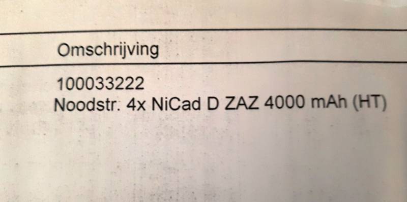 Ni-Cd accu 4,8 Volt nieuw - Afbeelding 3
