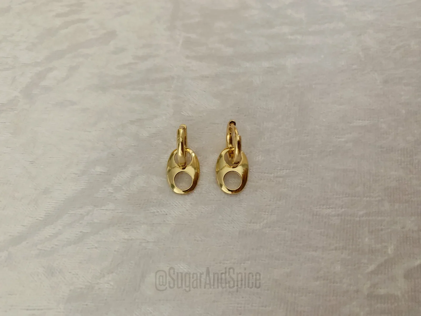 Mini petite rechthoek kleine hoop oorbellen creolen monaco - nr. 1