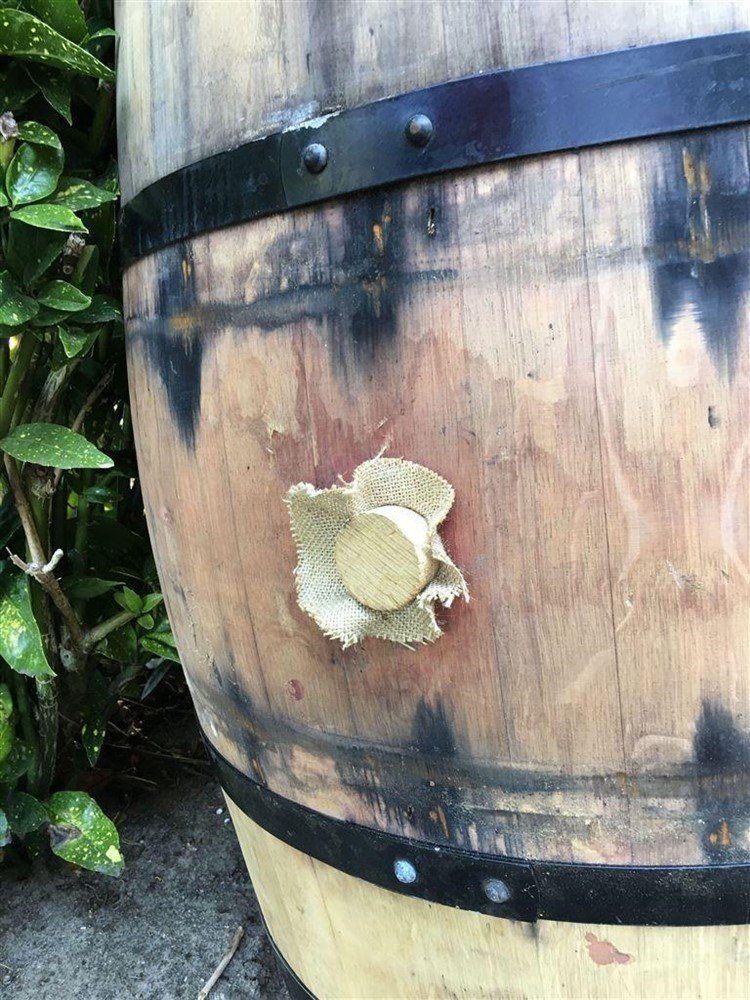 Wijnvat hout, origineel uit Frankrijk ! - Afbeelding 2