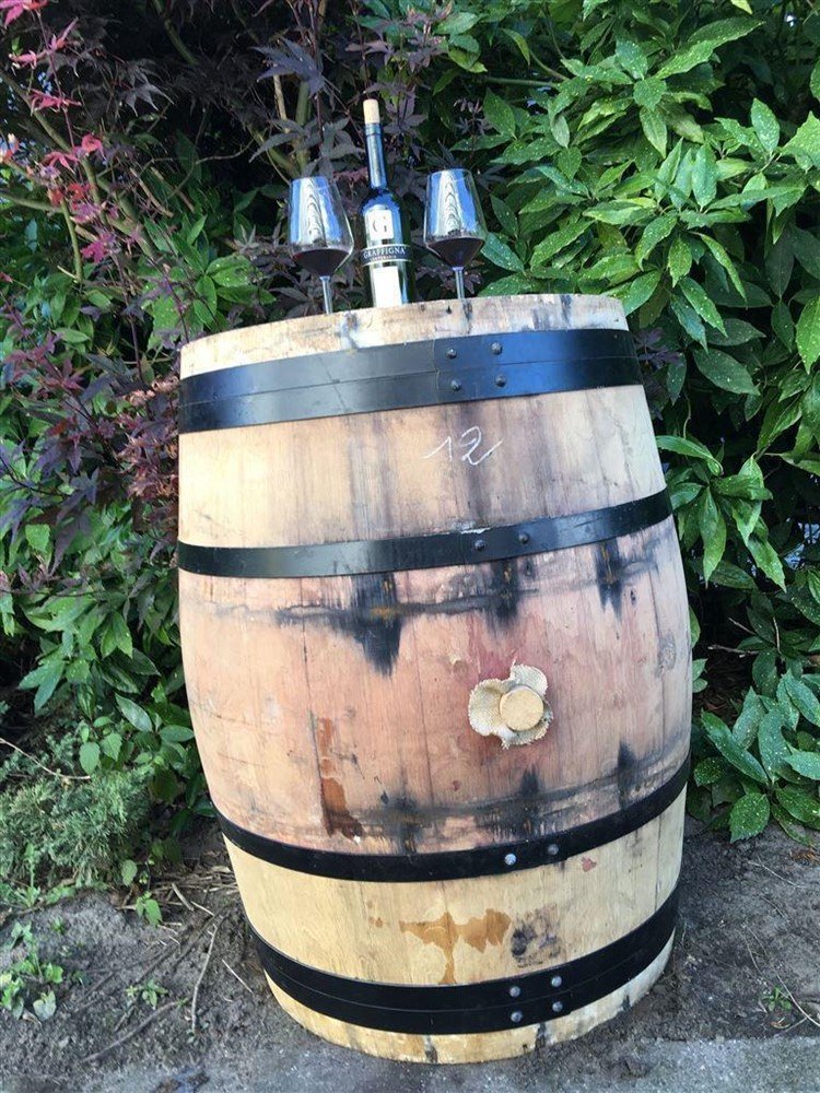 Wijnvat hout, origineel uit Frankrijk ! - Afbeelding 8