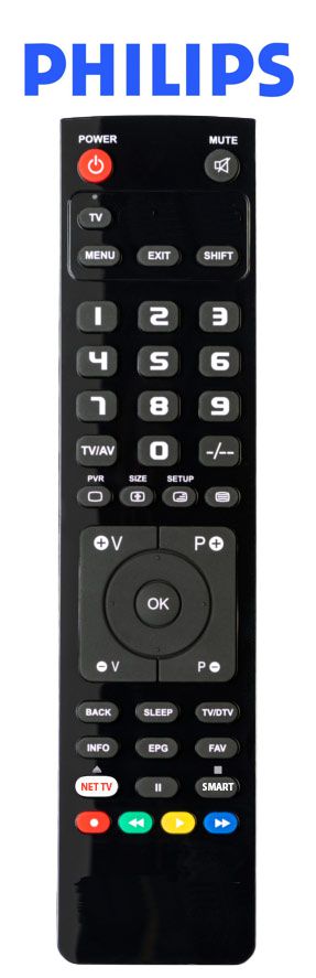 Vervangende afstandsbediening voor de Philips 28PT4102 - nr. 1