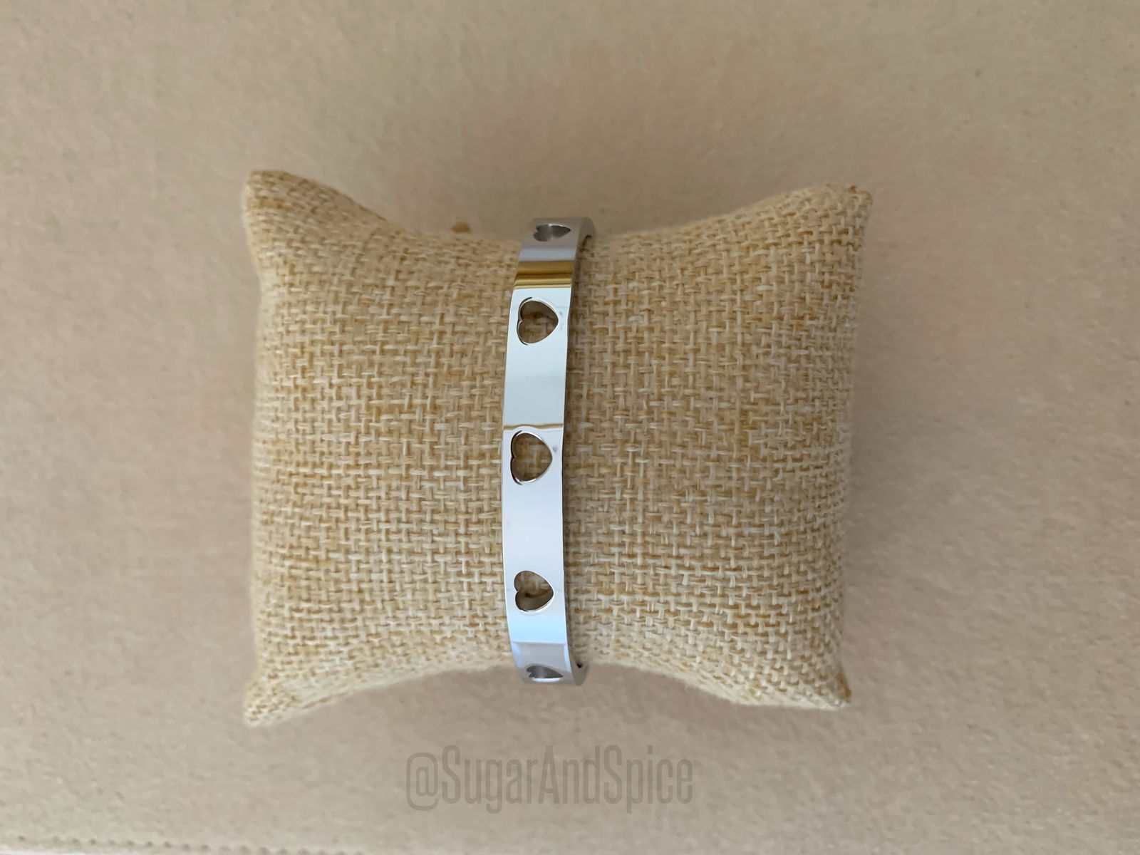 Love hart heart armband van verzilverd en verkleurd niet - nr. 1