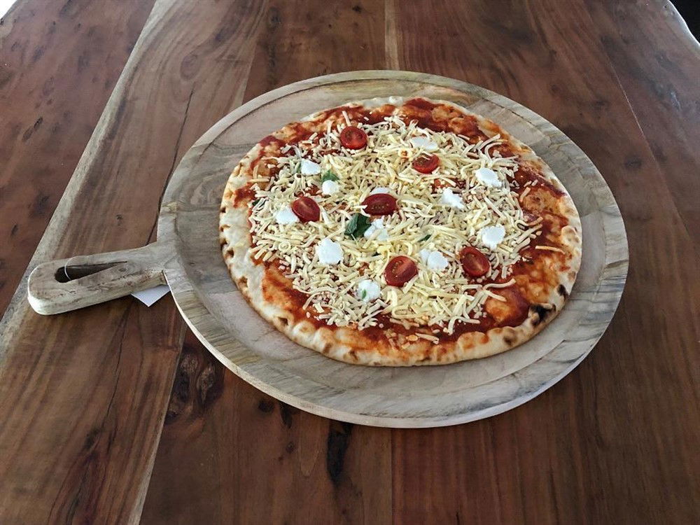 Dienblad-pizza XL met handvat, rustiek dienblad gemaakt - nr. 1