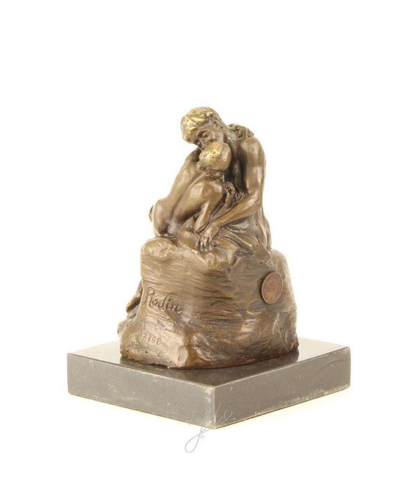 Een bronzen beeld van de kus, by Rodin. - Afbeelding 2