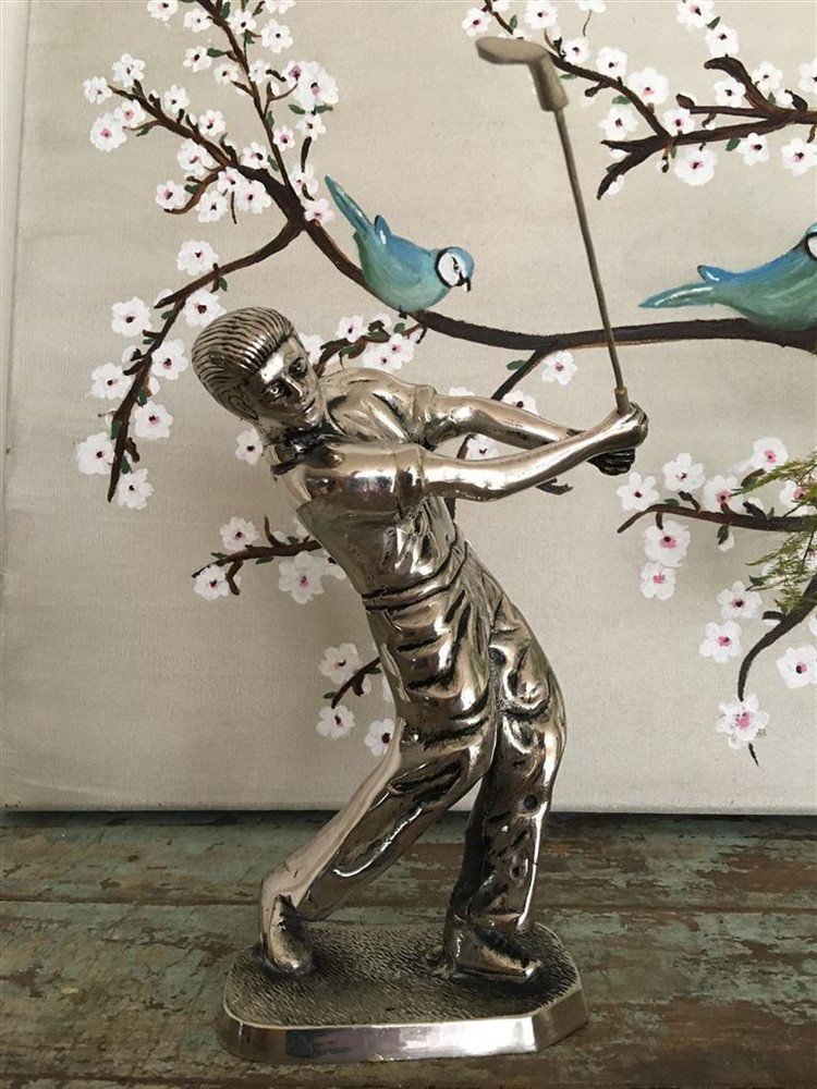 Een golfer uit aluminium-nikkel, gewoon heel leuk!!-kado - Afbeelding 5