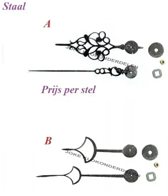 = Comtoise wijzers = Staal = restant =42373 - nr. 1