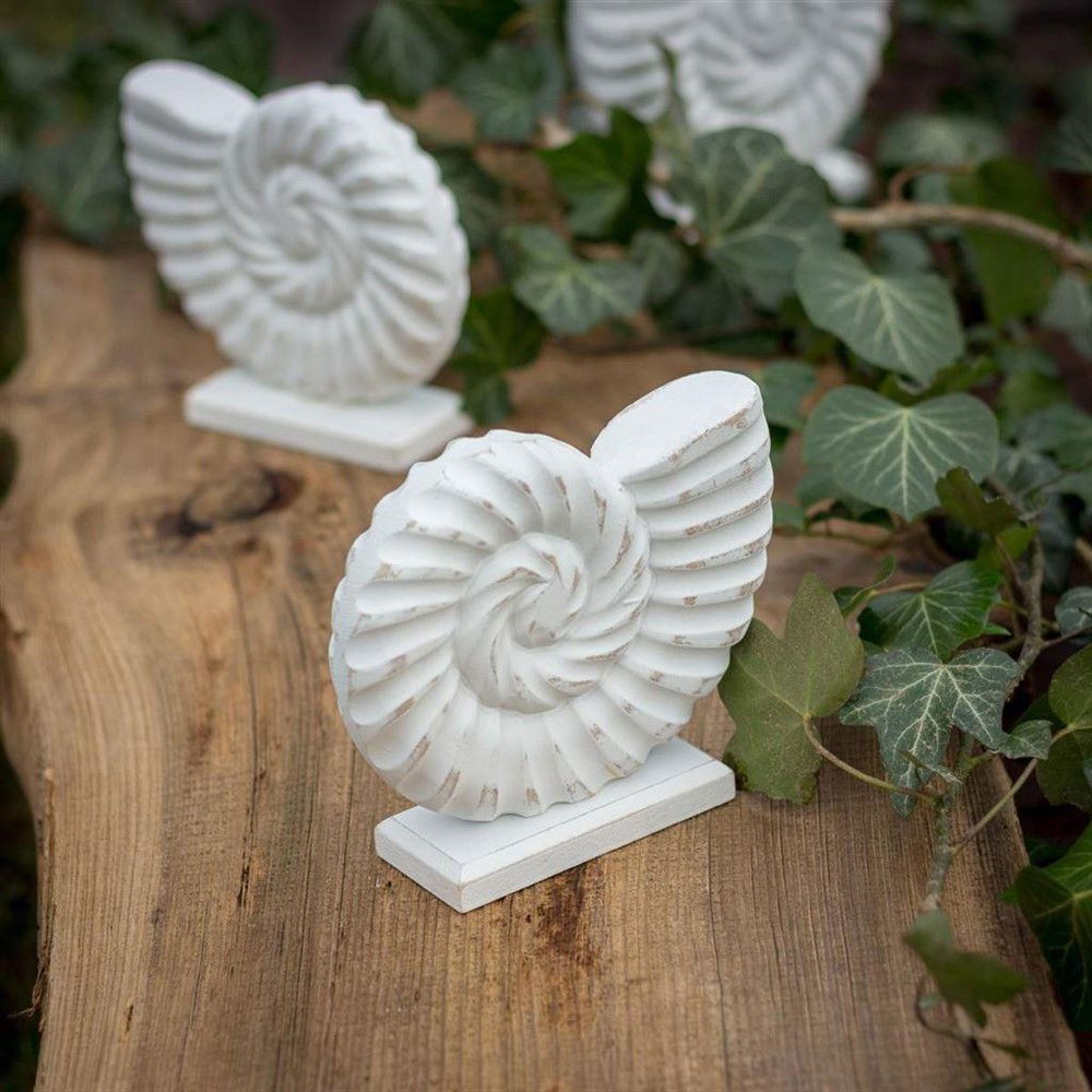 Een schelp van hout, voor decoratieve doeleinden - nr. 1