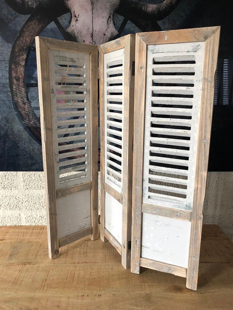 Houten staande raam schutters-tafel devider fraai ontwerp - Afbeelding 5