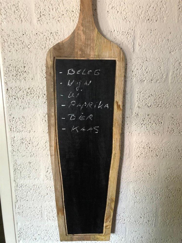houten wandplank, brooedplank- boodschappenbord, hout - nr. 1