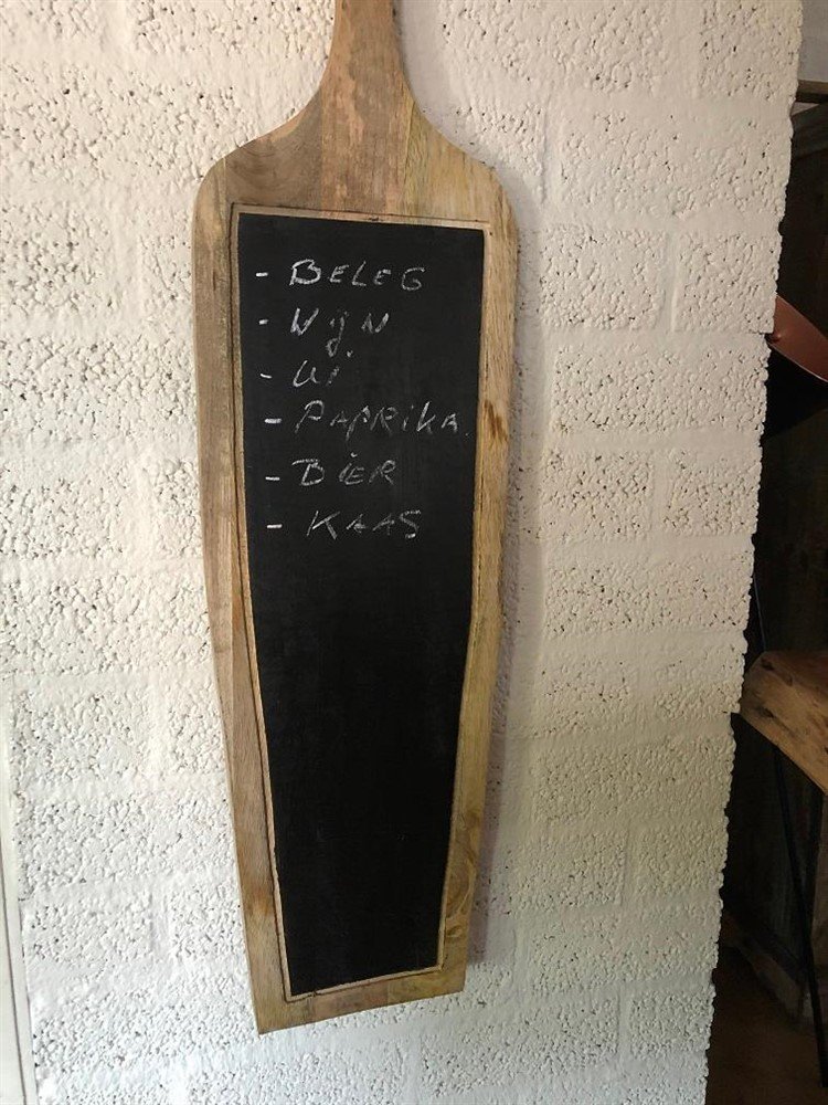 houten wandplank, brooedplank- boodschappenbord, hout - Afbeelding 4