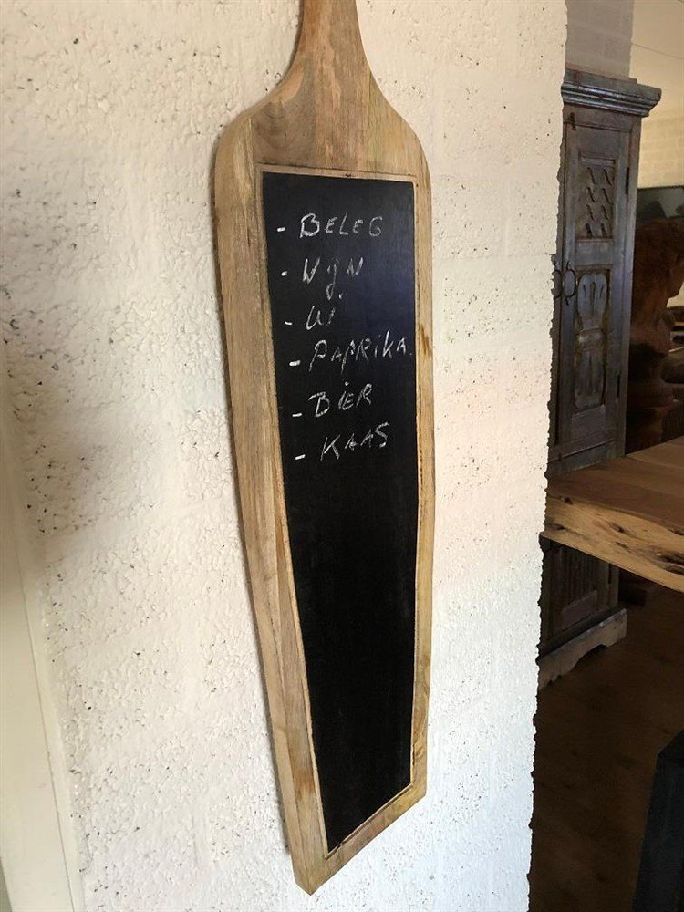 houten wandplank, brooedplank- boodschappenbord, hout - Afbeelding 5