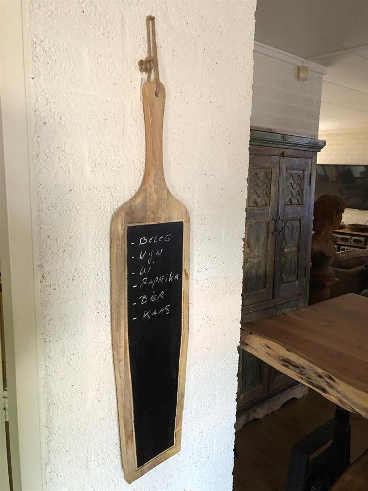 houten wandplank, brooedplank- boodschappenbord, hout - Afbeelding 6