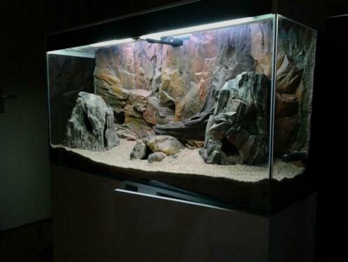 Polyester Aquarium achterwand "Standard" 100×60cm - nr. 1